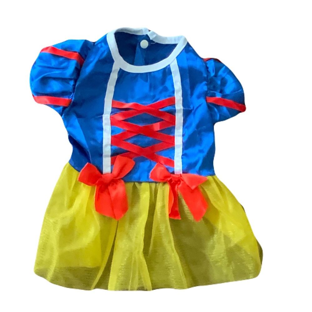 Snow White Dog Costume Dress Small